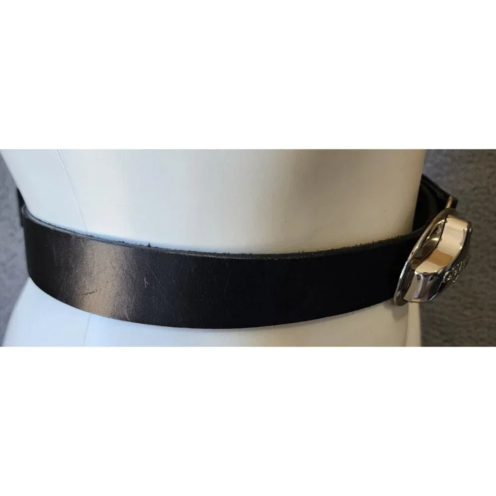Tony Lama Black Size 42 Belt With Bottle Opener 